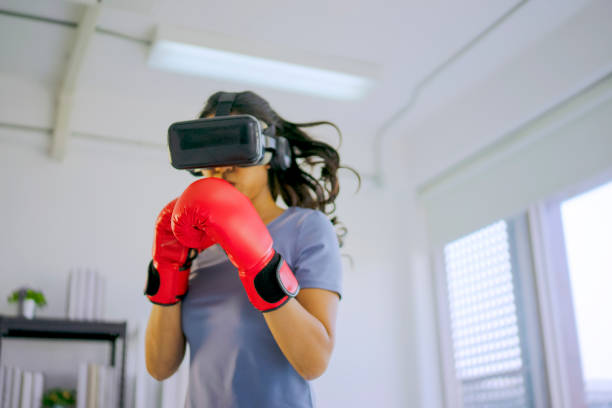 photo:Virtual boxing class