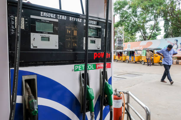 stock photo of a fuel station