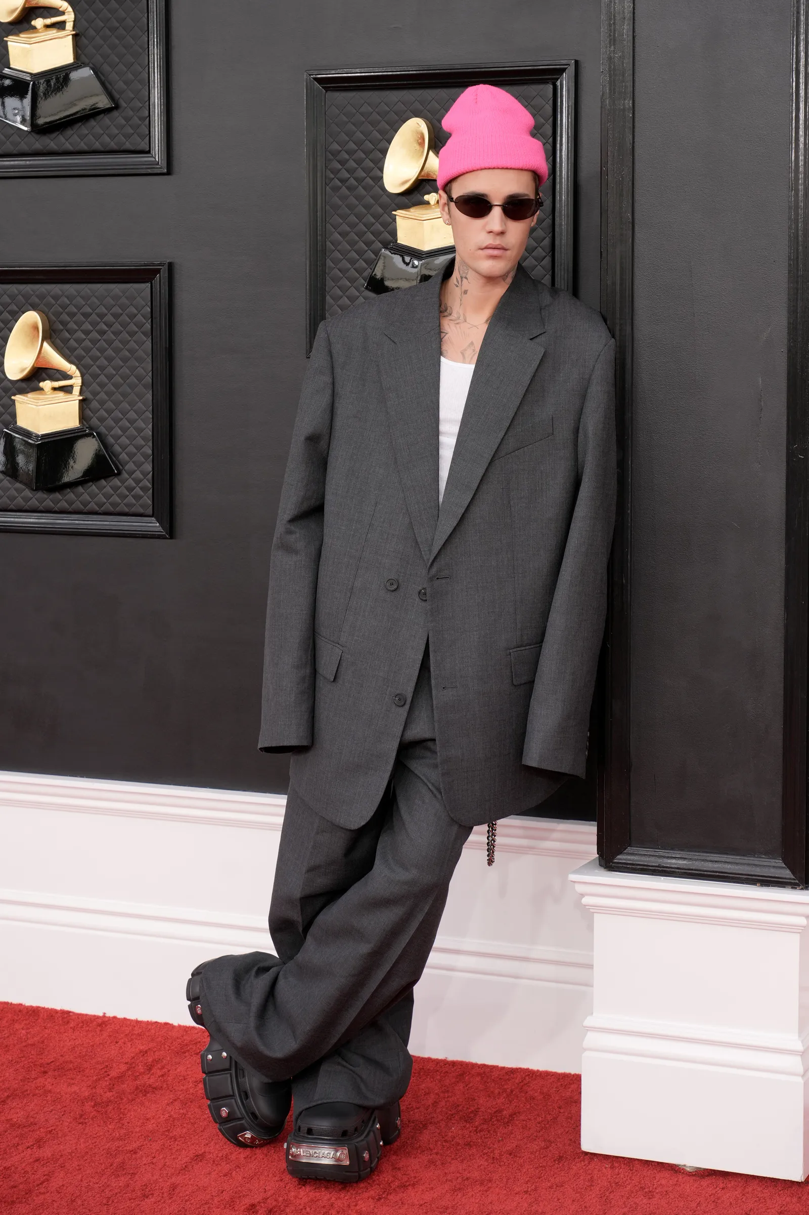 Justin Bieber at the 2021 Grammys