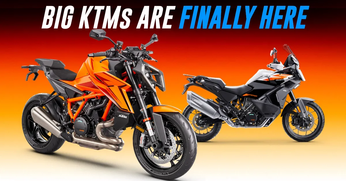 KTM 1390 Super Duke R and KTM 890 Adventure R