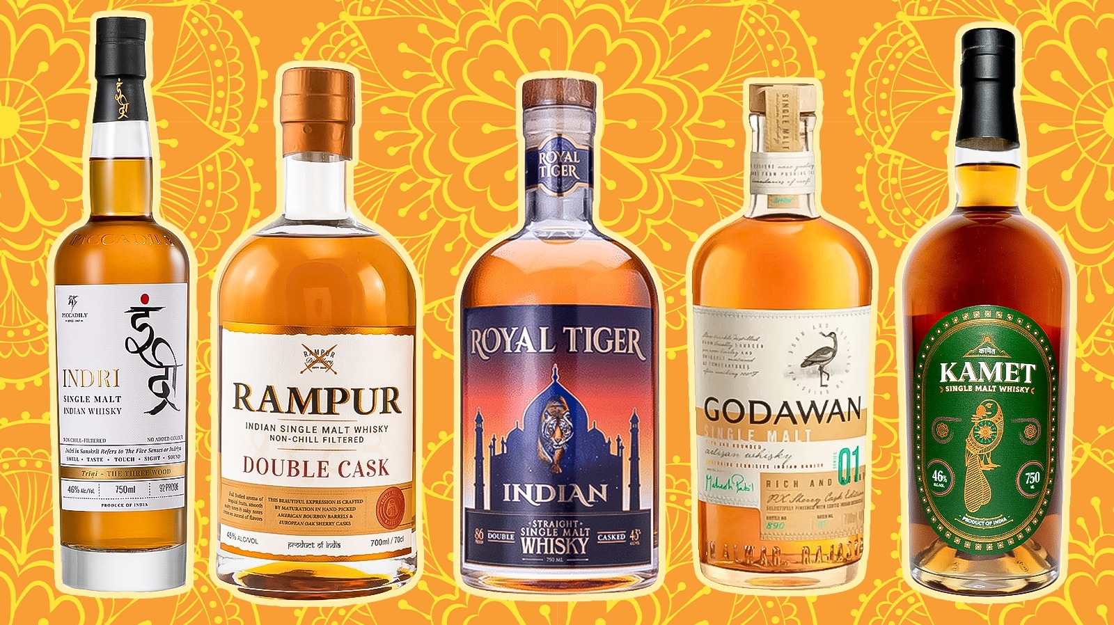 Premium Scotch whisky bottles highlighting India's growing whisky market, India-UK FTA tariff cuts and rising demand for imported single malt whisky in 2026.