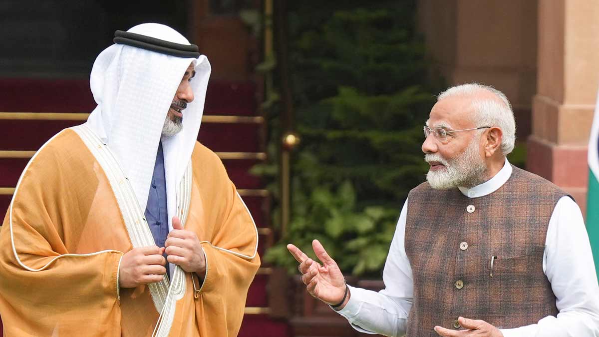 Modi and Abu Dhabi Crown Prince