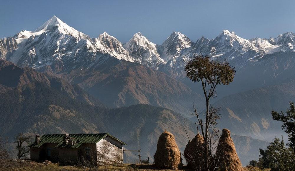 Munsiyari, a charming town nestled in the Himalayas and located approximately 127 km from Pithoragarh