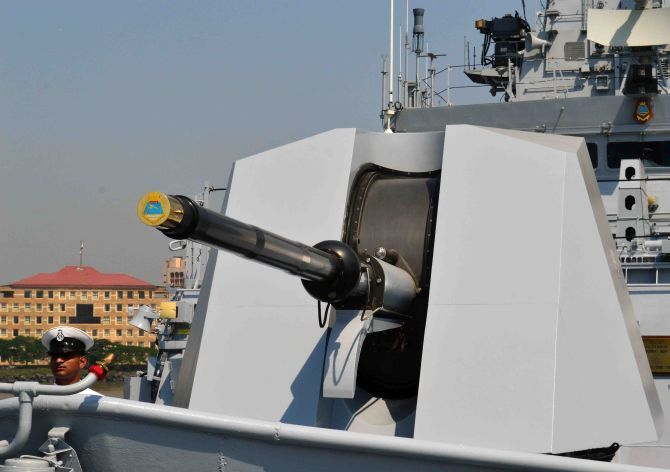 stealth guided-missile destroyer INS Mormugao