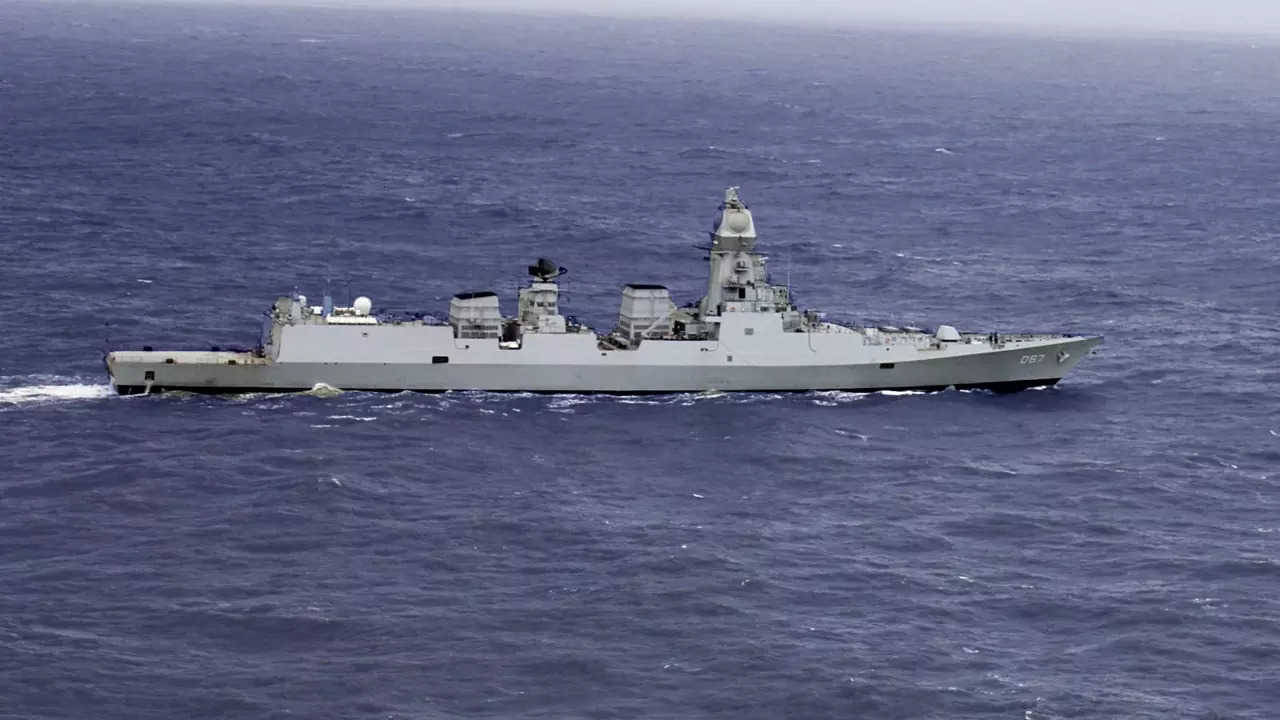 stealth guided-missile destroyer INS Mormugao