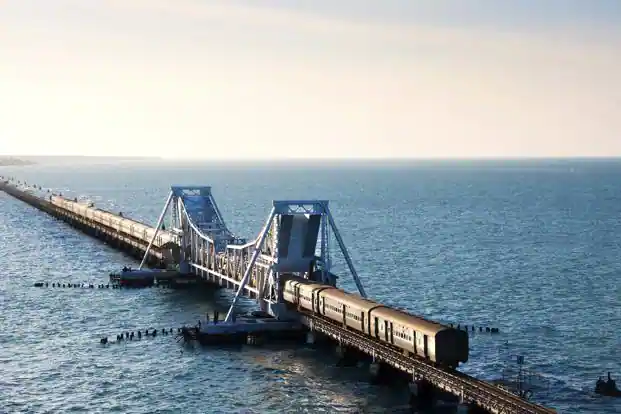 Pamban India's First Vertical Lift Bridge