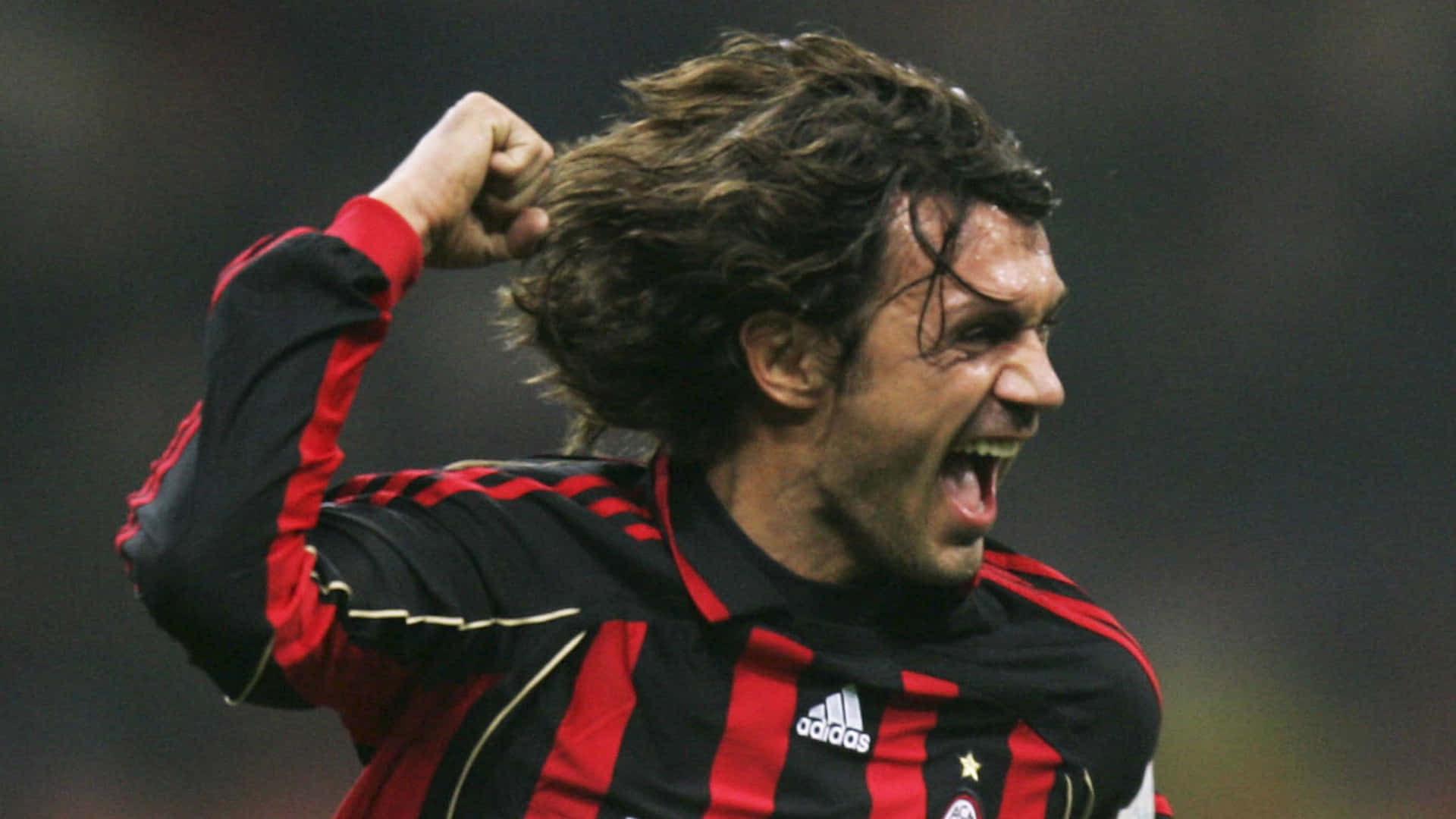 Paolo Maldini in action.