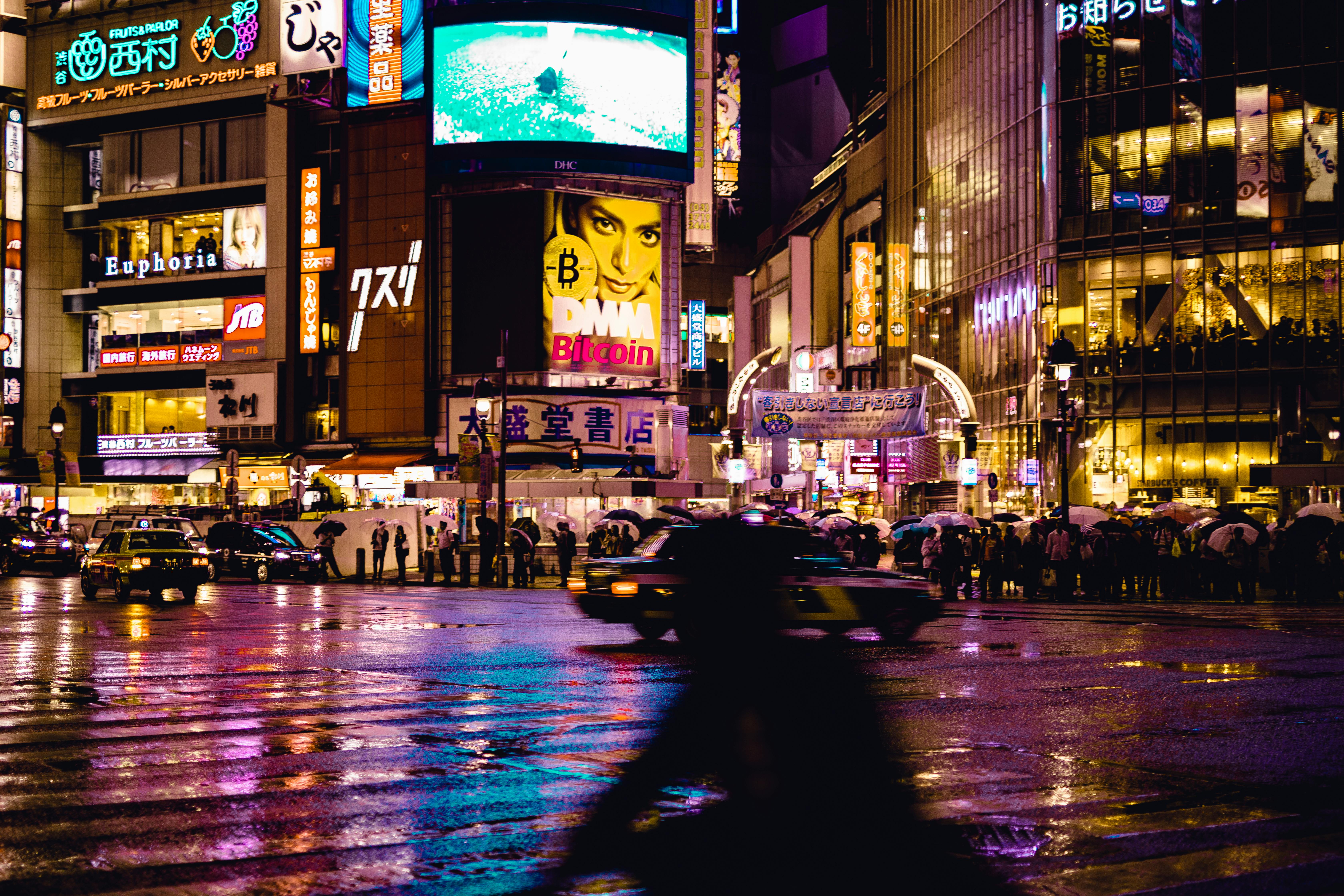 the city lights of tokyo