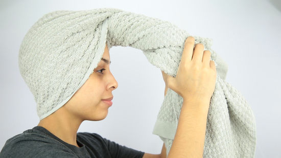 Why wrapping hair in a towel is wrong