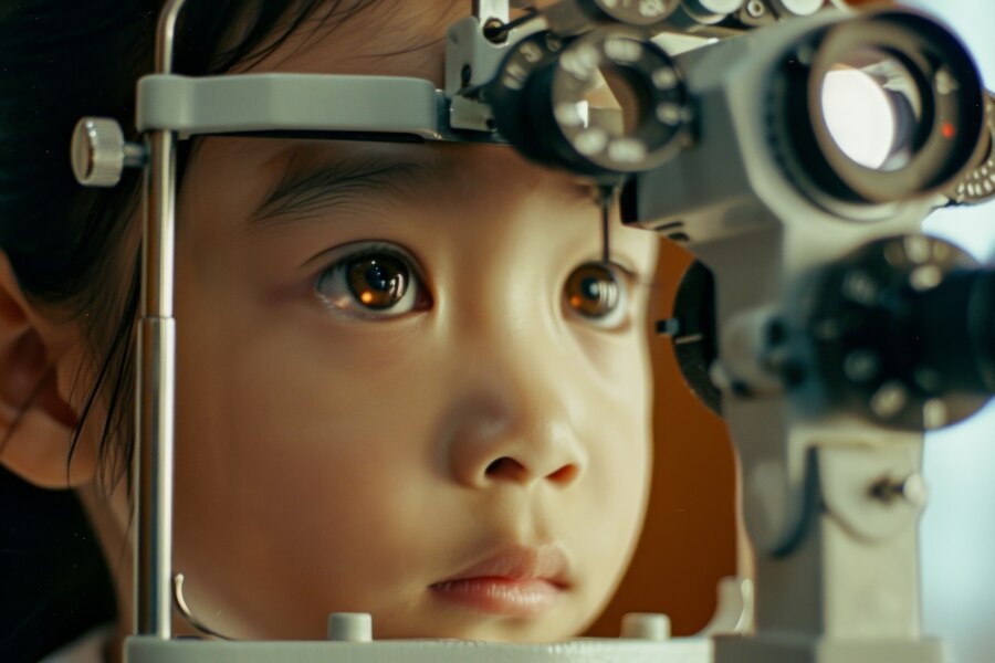 photo:AI photo of child eye exam