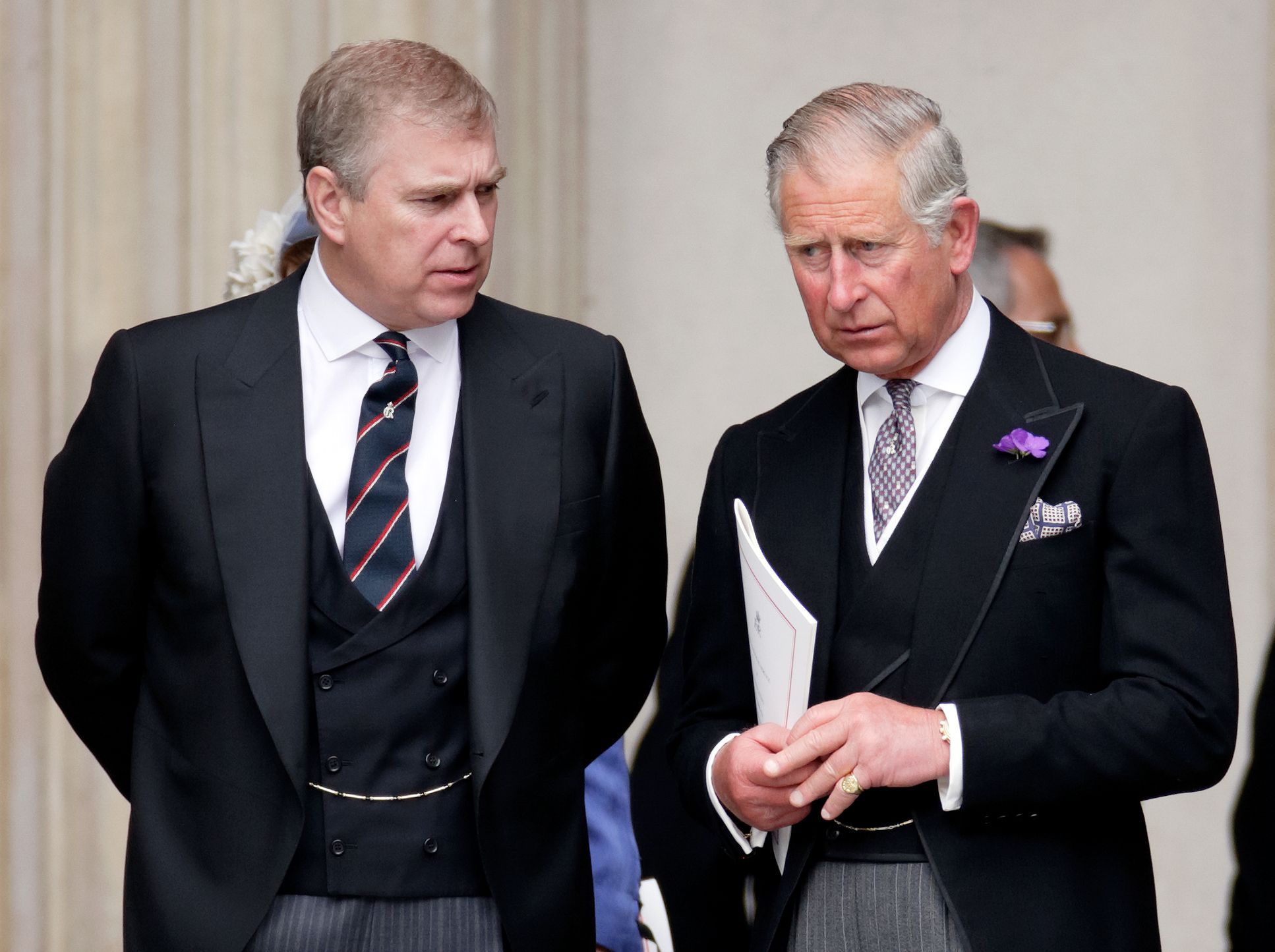 prince andrew with King charles