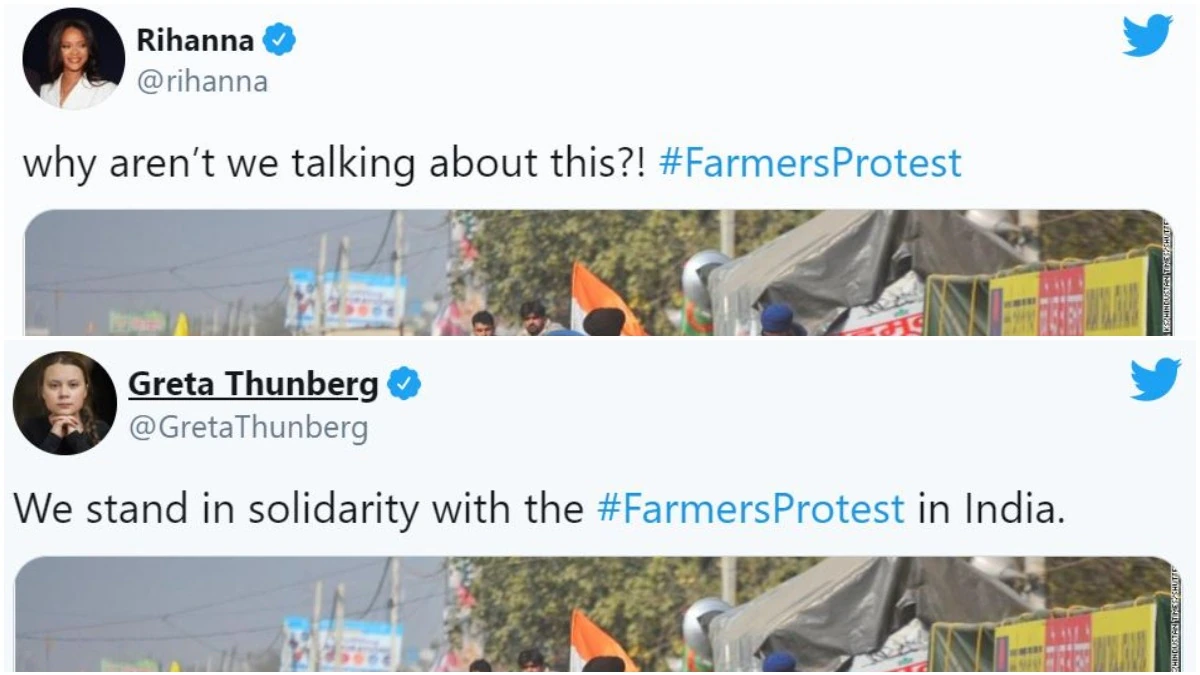 farmer protest tweets