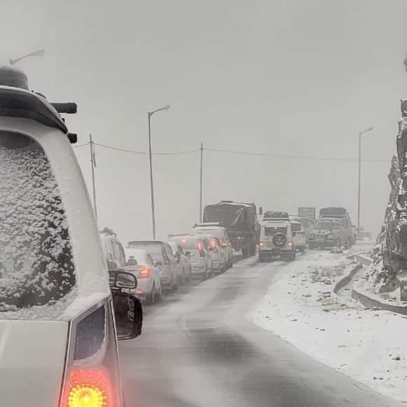 snowfall and inclement weather in eastern sikkim