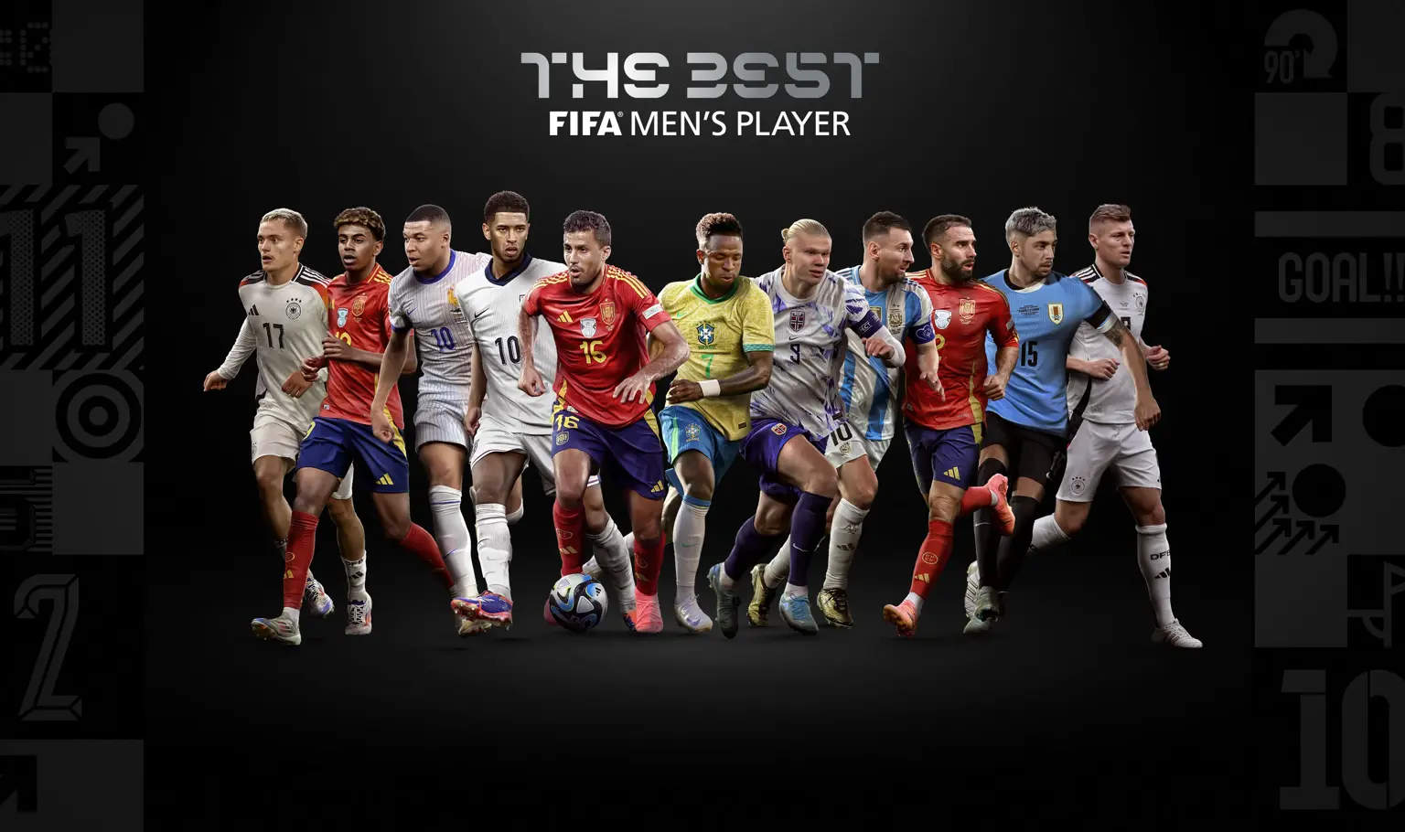 FIFA 2024 awards nominees. 