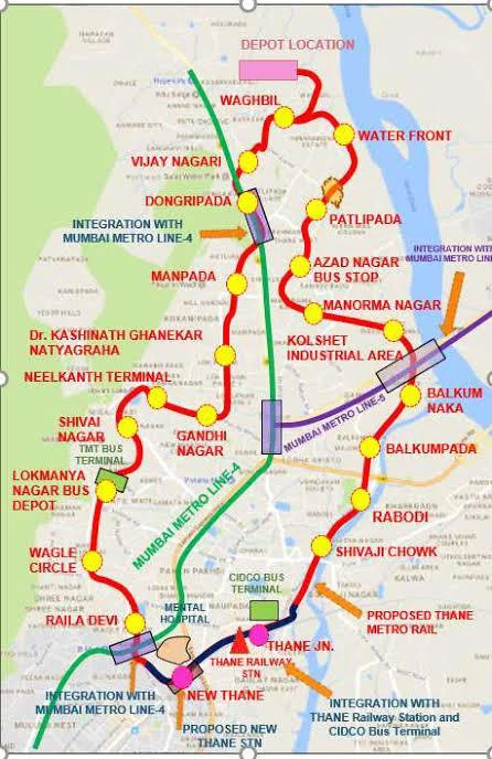 Thane Integral Ring Metro Rail