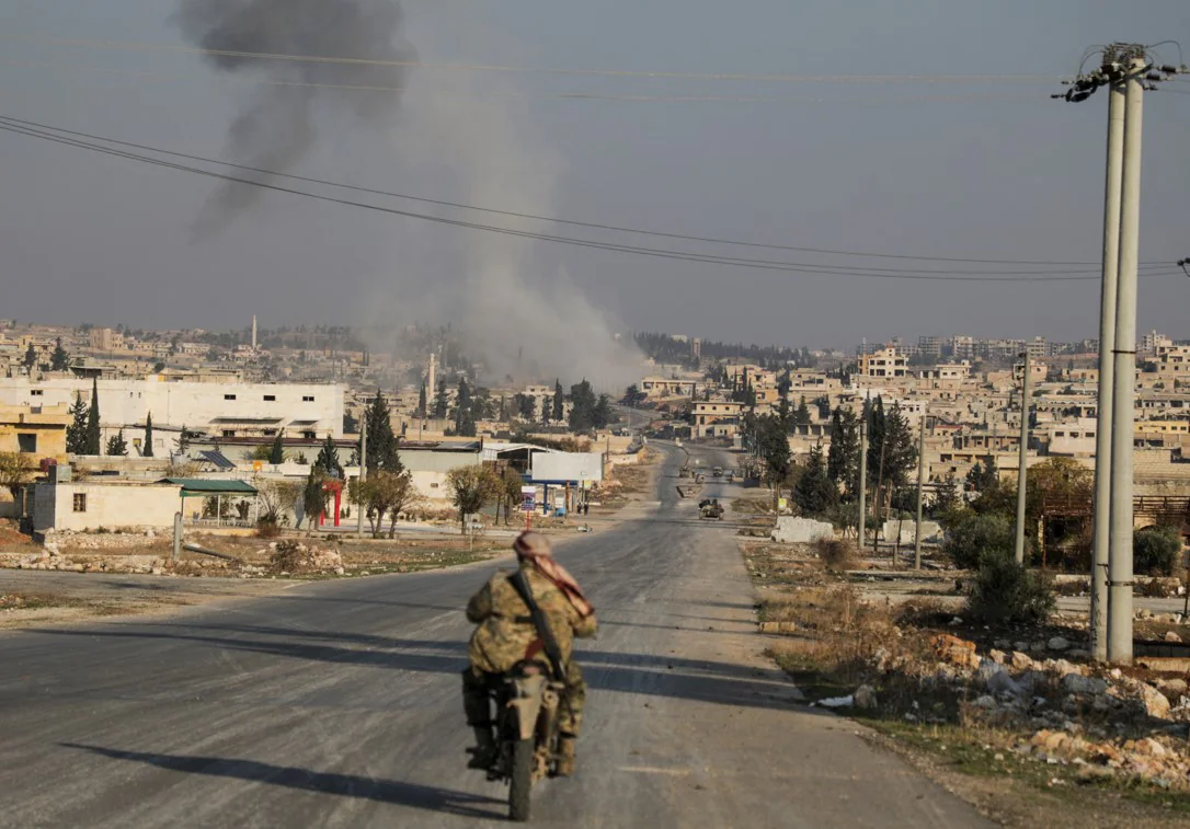 A man riding bike in Syria.