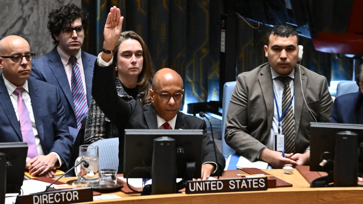 US Blocks UN Resolution for Gaza Ceasefire, Citing Hostage Concerns